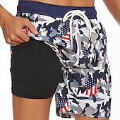 abordables short de bain homme-Homme Maillots de Bain short de bain Short de bain Plein Confort Respirable Extérieur du quotidien Sortie Mode Décontractées Azur Noir