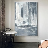 halpa Abstraktit taulut-Hang-Painted öljymaalaus Maalattu Pysty Abstrakti Maisema Nykyaikainen Moderni Ilman Inner Frame  (ei kehystä)