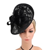 billiga Fascinatorer &amp; Hattar-Elegant Huvudbonad Fascinatorhatt Fascinator Gentledam Maskeradkläder Dam Derby Bröllopsfest Ascot Vuxna Hatt Vår &amp; sommar