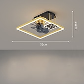 preiswerte Deckenventilator-Leuchten-Deckenventilator mit Licht ca&amp;amp; Fernbedienung 52cm 3-Licht dimmbar 6 Windgeschwindigkeiten moderner Deckenventilator für Schlafzimmer, Wohnzimmer, kleines Zimmer 110-240V