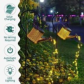 cheap Pathway Lights &amp; Lanterns-Watering Can Solar Lights Waterproof Copper Lights 36 LEDs for Outdoor Pathway Backyard Deck Lawn Patio Walkway 2 Modes Light Control