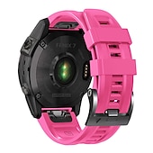 Χαμηλού Κόστους Ζώνες ρολογιών Garmin-Παρακολουθήστε το συγκρότημα για Γκάρμιν Fenix 7 7X 6 6X Pro Epix Pro 47mm 51mm Instinct 2X Approach S70 47mm S62 S60 Forerunner 955 945 Epix Marq Descent Quatix 22mm 26mm σιλικόνη Αντικατάσταση Λουρί