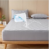 abordables Parures de draps-Protector de matelas imperméable Matelas matelassé Housse de matelas ajustée Protéger le matelas Reine Pleine Roi Housse de matelas protectrice avec bande élastique Épaissi anti-urine