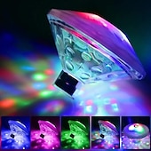 preiswerte Unterwasserlampen-Schwimmendes Unterwasserlicht, RGB-Tauch-LED-Disco-Licht, Glow-Show, Schwimmbad, Whirlpool, Spa-Atmosphäre, Dekorlampe, Badlicht