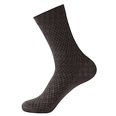 economico calzini da uomo-Per uomo 3 coppie Squadra di calcio Nero Grigio chiaro Colore Liscio Informale Giornaliero Di base Medio spessore Estate Primavera Autunno Traspirante