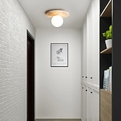 levne Jednoduché stropní osvětlení-led stropní světlo 12cm geometrické tvary zapuštěná světla keramické dřevo umělecký styl formální styl stropní světlo do chodby teplé bílé 110-240v