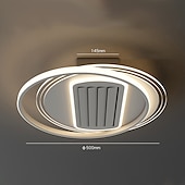 olcso Mennyezeti ventilátoros lámpák-50 cm Egységes kialakítás Mennyezeti ventilátor Fém Festett felületek Modern Skandináv stílus 220-240 V
