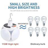 זול אורות קמפינג ופנסים-1 pc 15 W פנסים ואורות קמפינג מונע בחשמל סולרי לבן 5 V 5 LED חרוזים
