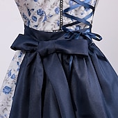 olcso Dirndl-Mindszentek napja Oktoberfest Ruhák Szerepjáték Jelmezek Szobalány öltözékek Szerepjáték bajor Német Meadows Női Hagyományos stílusú ruha Blúz Ruha Kötény