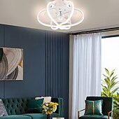 cheap Ceiling Fan Lights-Ceiling Fans with Lights Dimmable with Remote Control Flush Mount Indoor Ceiling Fan,15.6&quot; Smart 3 Colors 6 Speeds Reversible