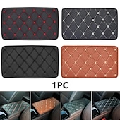 abordables Appuie-tête pour voiture-Voiture universel central accoudoir tapis intérieur accoudoirs boîte de rangement protecteur auto accoudoir housse de coussin étanche pad