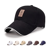economico Cappelli da uomo-Per uomo Unisex Cappellino da baseball Cappello da camionista Nero Bianco Poliestere Viaggi Stile da spiaggia Esterno Da mare Liscio Regolabile Crema solare Traspirante Di tendenza