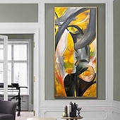 お買い得  人物画-手作り油絵キャンバス壁アート装飾モダンライト高級クリエイティブ抽象フィギュアホテルクラブ家の装飾ロールフレームレス未延伸絵画