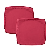 abordables Funda para Cojines de Patio-2 fundas de cojín para patio, 100 % impermeables, para sofá de exterior, de mimbre, funda de asiento de sofá impermeable, funda de silla de mimbre Oxford, protector de muebles
