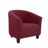 ieftine Capac de fotoliu și capac de scaun fără braț-husă scaun de club butoi burgundy husă scaun elastic husă scaun cadă, husă canapea fotoliu pentru câini animal de companie, protectie pentru mobilier canapea lavabilă moale durabilă