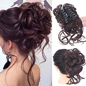 abordables Moños-Moños Moño Correa Pelo sintético Pedazo de cabello La extensión del pelo Rizado Fiesta Ropa Cotidiana Fiesta y Noche A2 A4 A9