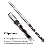 cheap Drill Bit Set-Square Hole Drill Bits for Wood, Woodworking Hole Saw Mortising Chisel Drill Bits1/4 inch, 5/16 inch, 3/8 inch, 1/2 inch