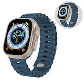 economico Cinturini per Apple Watch-Banda oceanica Compatibile con Cinturino dell&#039;Apple Watch 38mm 40mm 41mm 42mm 44mm 45mm 49mm Impermeabile Regolabili Donne Uomini Silicone Cinturino di ricambio per iwatch Series Ultra 8 7 6 5 4 3 2
