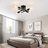 ieftine Montaj Plafon-plafoniera led 4 lumini 38cm candelabru stil nordic sputnik design metal stil artistic finisaje pictate industrial bucatarie dormitor lumini camera copiilor alb cald 110-240v