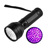 cheap Tactical Flashlights-51/100 LED 395nm UV Flashlight Black Light Ultraviolet Blacklight Detector Aluminum Torch Light UV Lamp