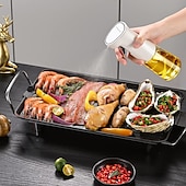 cheap Grills &amp; Outdoor Cooking-Oil Sprayer for Cooking, 240ml Glass Olive Oil Sprayer Mister, Olive Oil Spray Bottle, Kitchen Gadgets Accessories for Air Fryer, Canola Oil Spritzer, Widely Used for Salad Making, BBQ