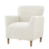 abordables Cubierta de sillón y silla sin brazo-Funda elástica para sillón color burdeos, funda protectora para sofá de 1 plaza con base elástica para niños y mascotas