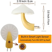 economico Luci notturne plug-in-luce notturna a led con sensore plug-in lampada luce notturna a fungo luce notturna magica a 7 colori che cambia mini belle luci notturne a forma di fungo per adulti luce notturna per bambini