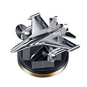 economico Purificatore d&#039;aria per auto-decorazioni per auto modello di aeroplano da combattimento rotante solare per auto ornamento per interni auto cruscotto da combattimento