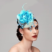economico Fascinator-Fascinatori  Cappelli  Copricapi con floreale 1PC Occasione speciale  Ladies Day  Copricapo Melbourne Cup per un&#039;ottima impressione Fascinatori del Derby Giornata di corsa Vestito 2025