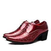 preiswerte Formell-Herren-Oxford-Schnürschuhe aus weißem Lacklederimitat – elegante Schuhe mit Blockabsatz und Krokodilprägung im Vintage-Stil für Hochzeiten, Partys und formelle Anlässe