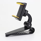 cheap Car Holder-Sun Visor Phone Mount Car Phone Holder For Car Universal 360 Rotating Car Mount Support Clip Bracket Cradle Clip Compatible To Smartphones