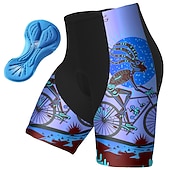 お買い得  メンズショートパンツ・タイツ・パンツ-男性用 グラフィック おかしい サイクリングショーツ バイク パッド入りショーツ ボトムズ マウンテンサイクリング ロードバイク スポーツ 3Dパッド 速乾性 吸汗性 高通気性 イエロー ピンク スパンデックス 衣類 サイクルウェア