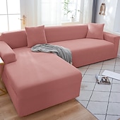 preiswerte Sofabezug-Stretch-Sofabezüge, burgunderfarben, Sofabezug für Hunde und Haustiere, Schonbezüge im Landhausstil für Zweisitzer, L-Form, 3-Sitzer, U-Form, Sessel, waschbarer Sofaschutz, weich und strapazierfähig