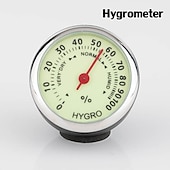 economico Ornamenti e pendenti per auto-1pc orologio luminoso per auto termometro igrometro decorazione per auto orologio luminoso per auto orologio al quarzo multi-funzione decorazione per interni auto