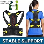 cheap Braces &amp; Supports-Unisex Back Brace Posture Corrector, Magnetic Lumbar Back Support Belt For Back Pain Relief (Order A Size Up)