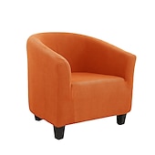 ieftine Capac de fotoliu și capac de scaun fără braț-husă scaun de club butoi burgundy husă scaun elastic husă scaun cadă, husă canapea fotoliu pentru câini animal de companie, protectie pentru mobilier canapea lavabilă moale durabilă