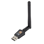 cheap Wireless Routers-Wireless Mini 150/600Mbps USB Wifi Adapter 5.8GHz2.4GHz USB2.0 Receiver Wireless Network Card Lan Wi-Fi High Speed Antenna