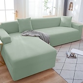 preiswerte Sofabezug-Stretch-Sofabezüge, burgunderfarben, Sofabezug für Hunde und Haustiere, Schonbezüge im Landhausstil für Zweisitzer, L-Form, 3-Sitzer, U-Form, Sessel, waschbarer Sofaschutz, weich und strapazierfähig