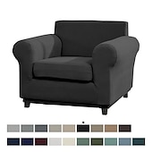 cheap Sofa Cover-Stretch Single Sofa Cover For Dogs Pet, Armchair Slipcover 1 Seater Couch Furniture Protector with Elastic Bottom Washable Couch Furniture Protector