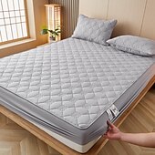 abordables Parures de draps-Protector de matelas imperméable Matelas matelassé Housse de matelas ajustée Protéger le matelas Reine Pleine Roi Housse de matelas protectrice avec bande élastique Épaissi anti-urine
