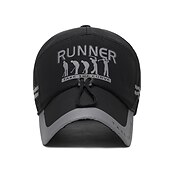 preiswerte Baseballkappe für Herren-Herren Cap Basecap Kappe Schwarz Rote Polyester reflektierende Streifen Reise Strand Design Outdoor Urlaub Glatt Einstellbar Windundurchlässig