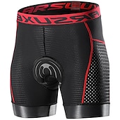 baratos Roupa interior masculina e Camada Base-Homens Cueca Boxer Acolchoada Bermudas Acolchoadas Para Ciclismo Moto Shorts acolchoados / camurça Calças Ciclismo de Montanha Ciclismo de Estrada Esportes Respirável Secagem Rápida Leve Redutor de