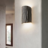 economico Luci da parete-lampada da parete a led striscia design 10 &quot;resina 5w moderna sfondo a led lampada da parete soggiorno camera da letto comodino applique da parete per interni ligting applique bianco caldo 1 pz