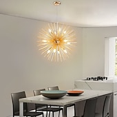 cheap Sputnik Design-LED Chandeliers Firework 9/12-Lights 50cm Modern Electroplated Globe Chandeliers LED Nordic Style Pendant Lights Living Room Dining Room G9 Bulb Base