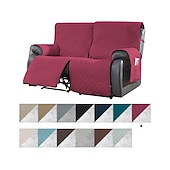 זול כיסוי לספה-כיסויי ספה שכיבה של loveseat כיסוי חיות מחמד מונע החלקה לשכיבה ל-2 מושבים עם רצועות אלסטיות, כיסוי מושב אהבה מפוצל מגן ריהוט כורסה