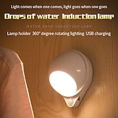 halpa sensori yövalot-liiketunnistin valo led yövalo usb ladattava yölamppu keittiön kaappiin vaatekaappi lamppu portaikko kaapin seinävalo