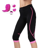 preiswerte Hosen, Shorts und Röcke für Frauen-Damen ¾ Radhose Fahhrad 3/4  Sporthose MTB Mountain Rennrad Sport 3D-Pad Atmungsaktiv Schnelltrocknend Feuchtigkeitsableitung Rosa Rot Spandex Bekleidung Fahrradbekleidung