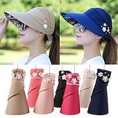 economico riscaldamento e raffreddamento-cappello da sole estivo da donna cappello da sole da viaggio all&#039;aperto cappello da sole pieghevole cappello da sole anti-ultravioletto