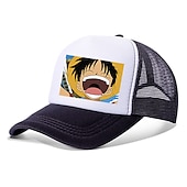 cheap Shoes &amp; Accessories-Hat / Cap Inspired by One Piece Monkey D. Luffy Anime Cosplay Accessories Hat Polyester Men&#039;s Women&#039;s Cosplay Halloween Costumes