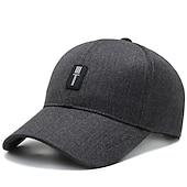 billiga Baseballkeps herr-Herr Basebollkeps Trucker Hat Svart Djupblå Polyester Resor Strandstil Utomhus Semester Slät Justerbara Solskyddskräm Andningsfunktion Mode